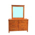 Tina 6 Drawer Dresser with Mirror