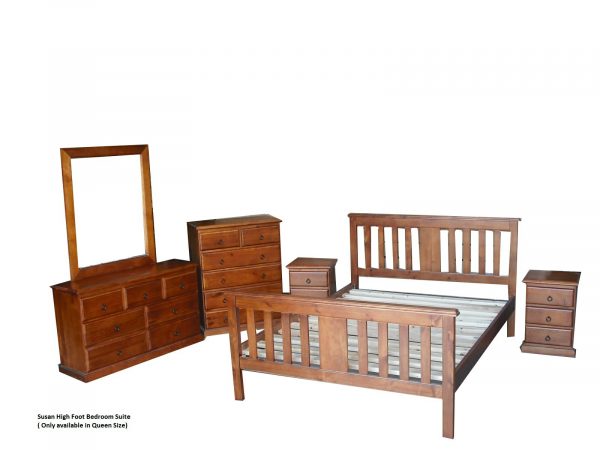 Susan High Foot Queen Bed Frame