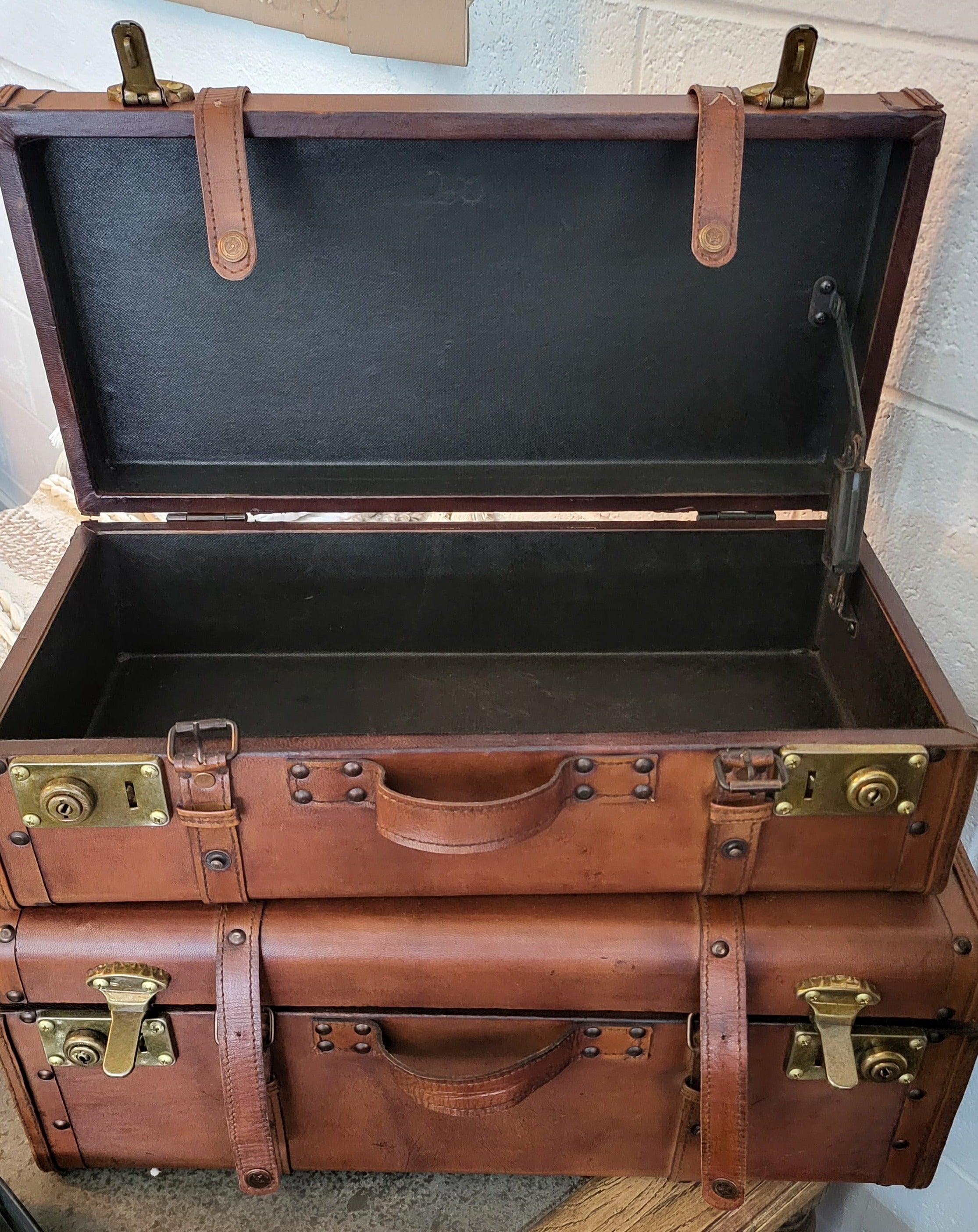 Leather Suitcase Box | Trunk Set/2