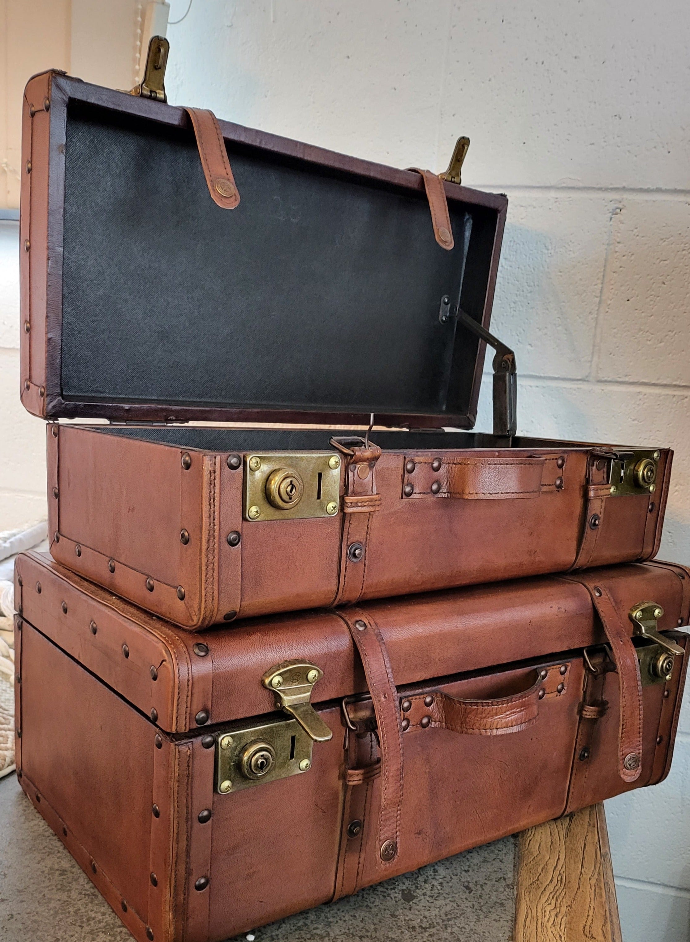 Leather Suitcase Box | Trunk Set/2