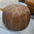 Moroccan Leather Pouf | Ottoman