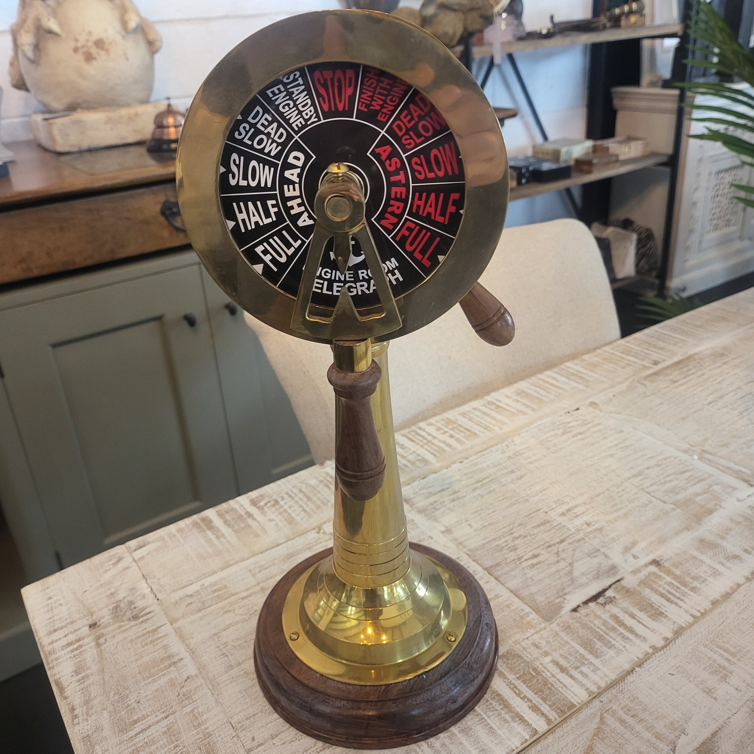 Royal Ship Engine Telegraph - Vintage Brass