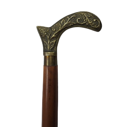 Walking Stick - Brass Ornate