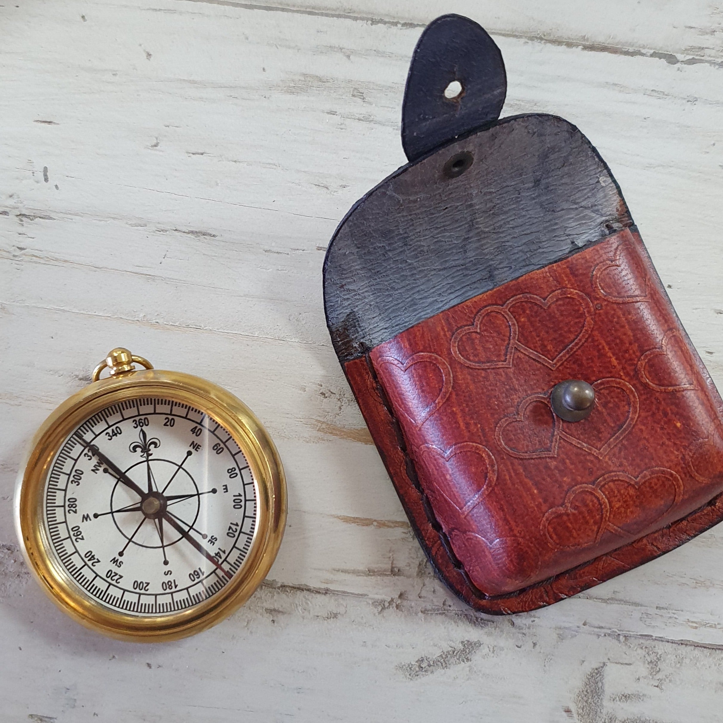 Compass with Leather Case