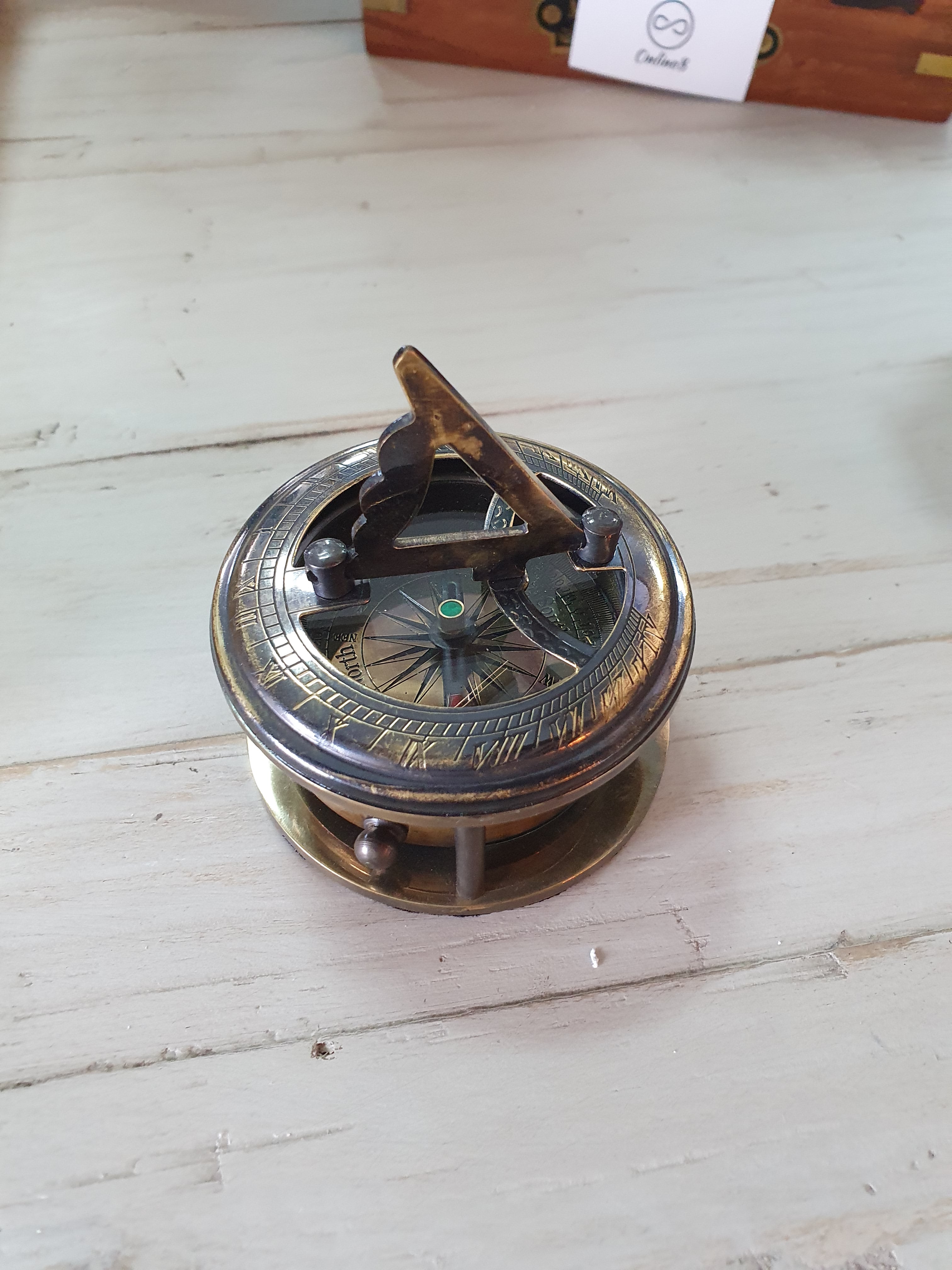 Sundial with Magnifying Lens