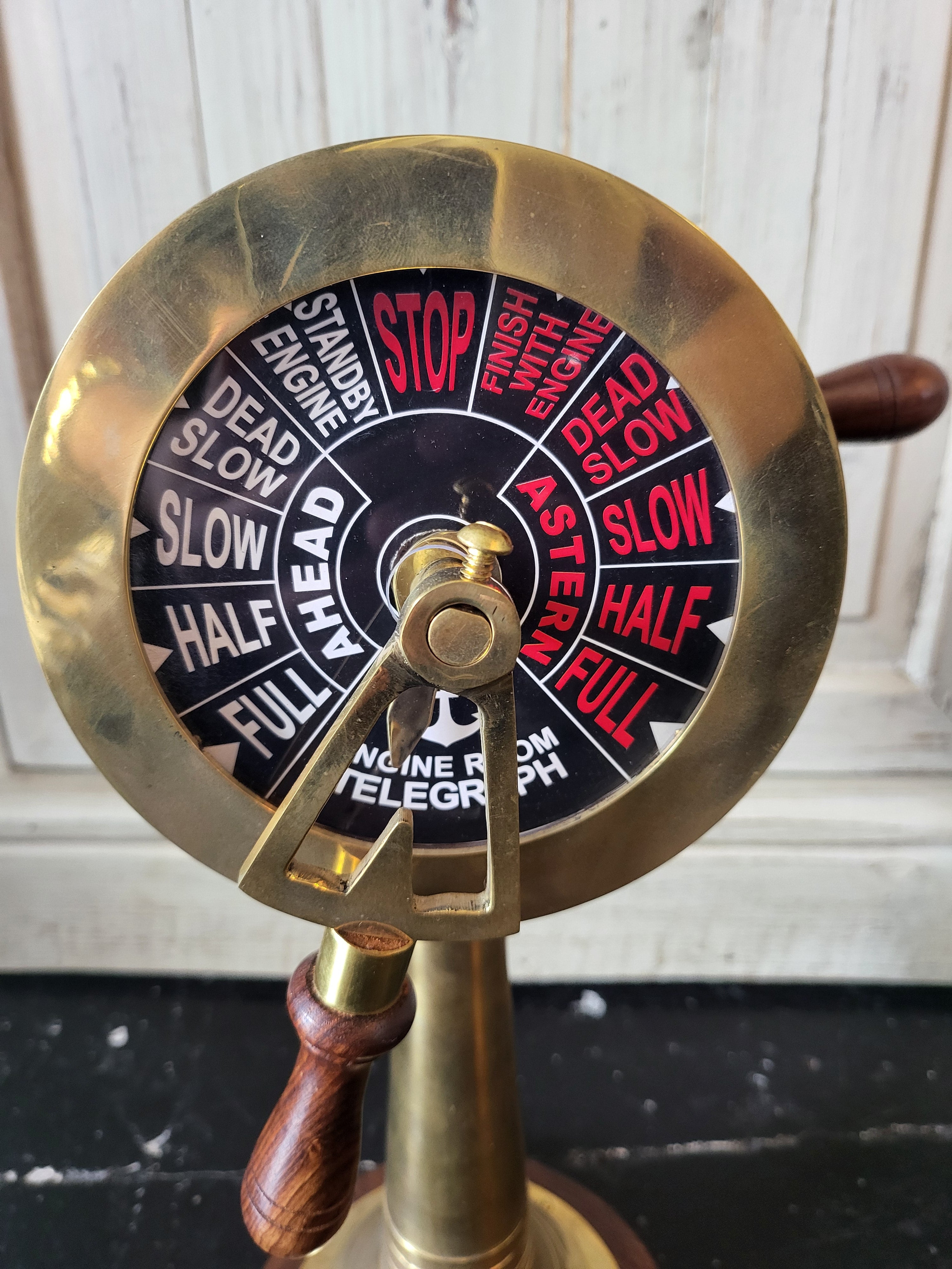 Royal Ship Engine Telegraph - Vintage Brass