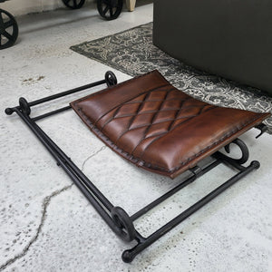 Leather Foldable Ottoman