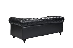 Arthur Chesterfield Sofa Set - 3+2 - Black