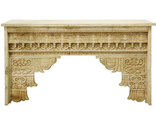 Abigail Carved Console Table