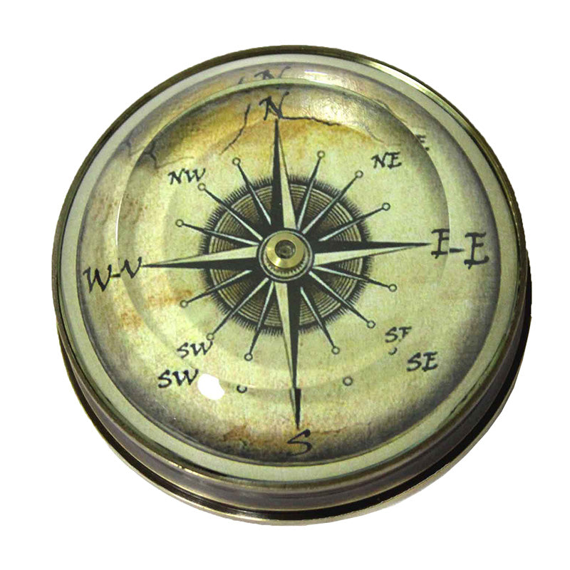 Brass Lens Dome Compass