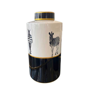 Zebra Decorative Vases Set/2