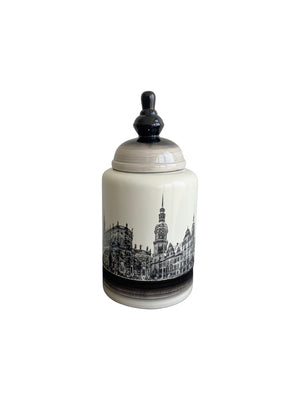 Historic Buildings on Vase Set/3