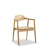 Remy Teak Dining Chair with Arms - Natural