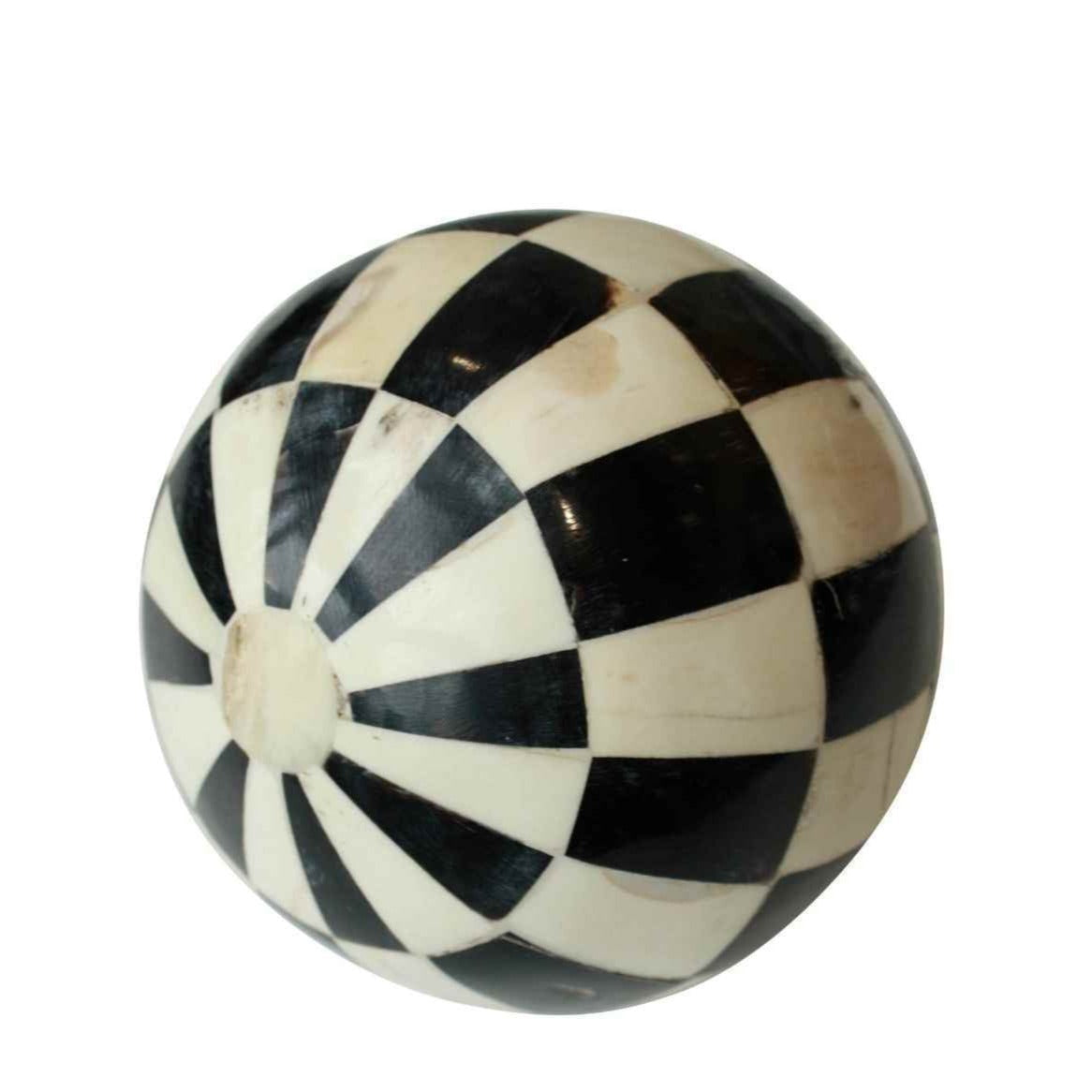 Bone Ball 12cm Black & White Fin