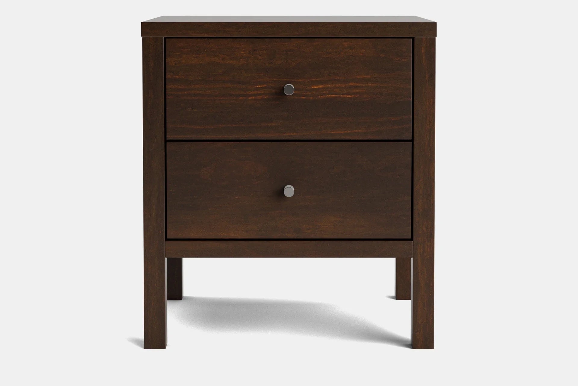 Andes 2 Drawer Bedside Table - Pine