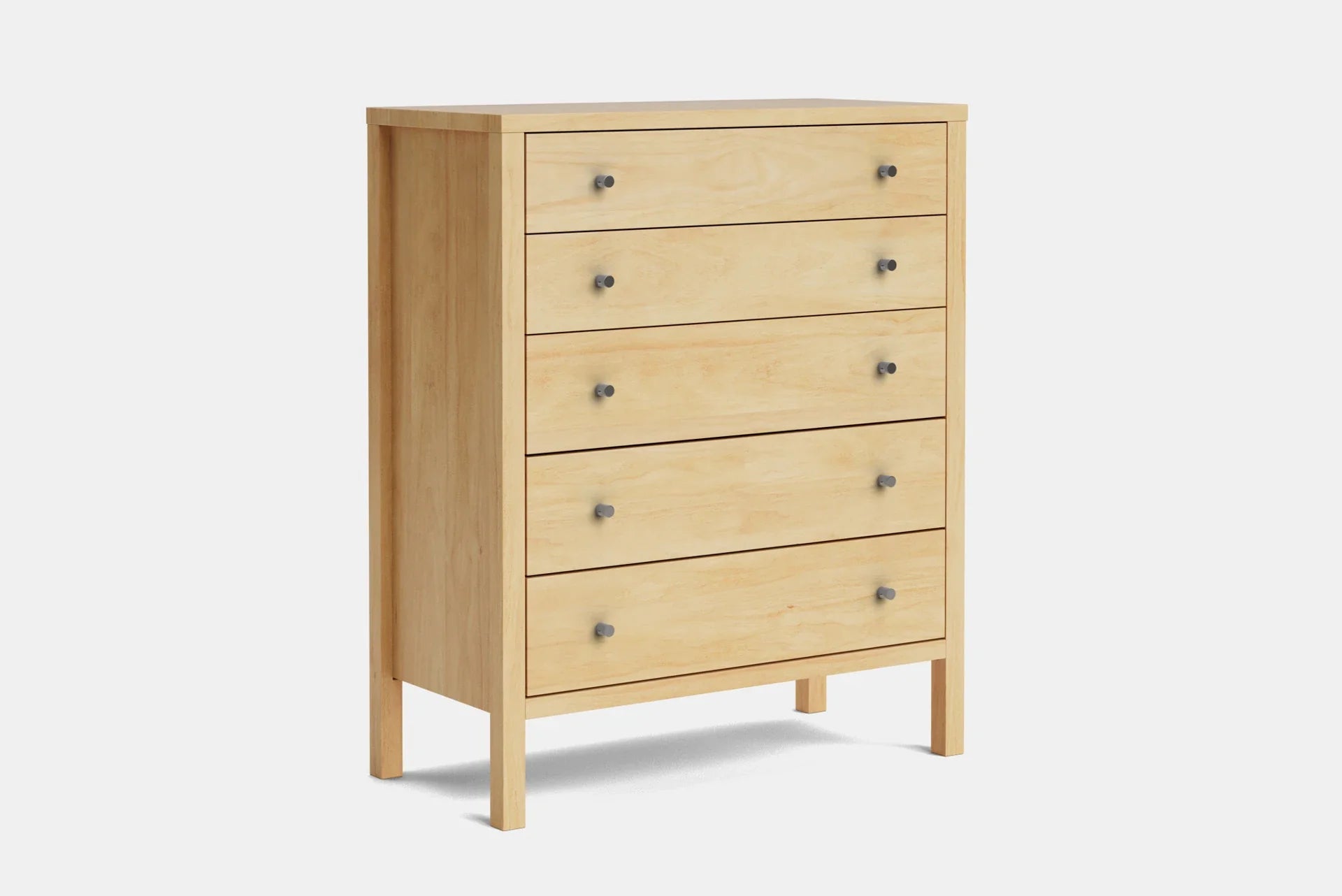 Andes 5 Drawer Tallboy - Pine