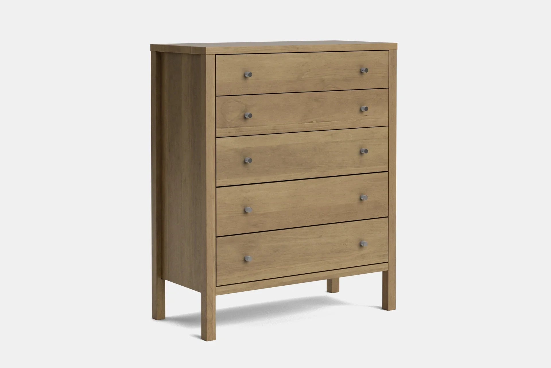 Andes 5 Drawer Tallboy - Pine