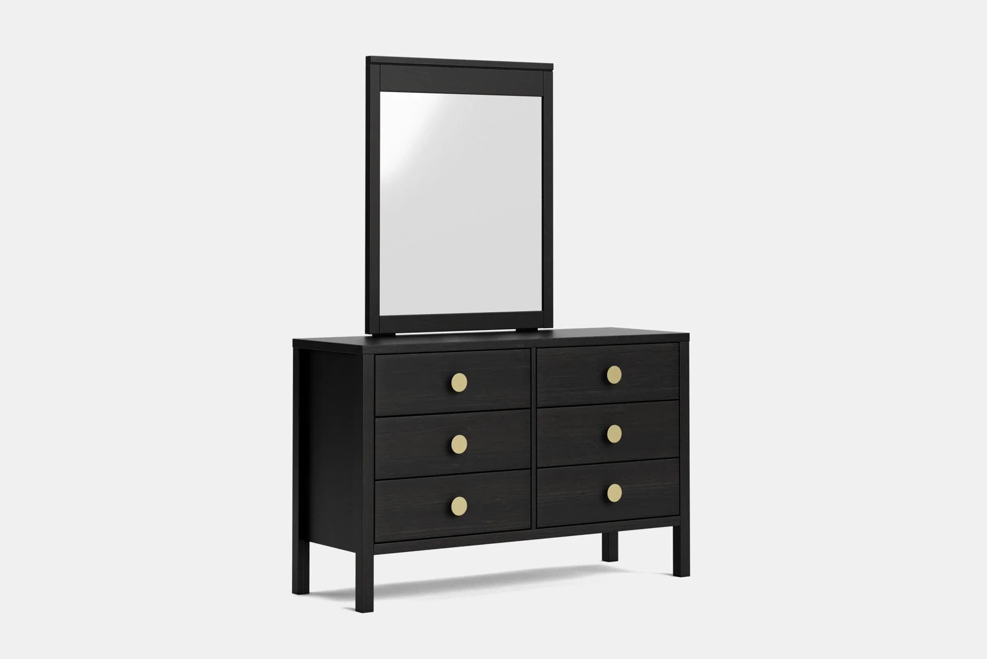 Andes 6 Drawer Dresser & Mirror - Pine