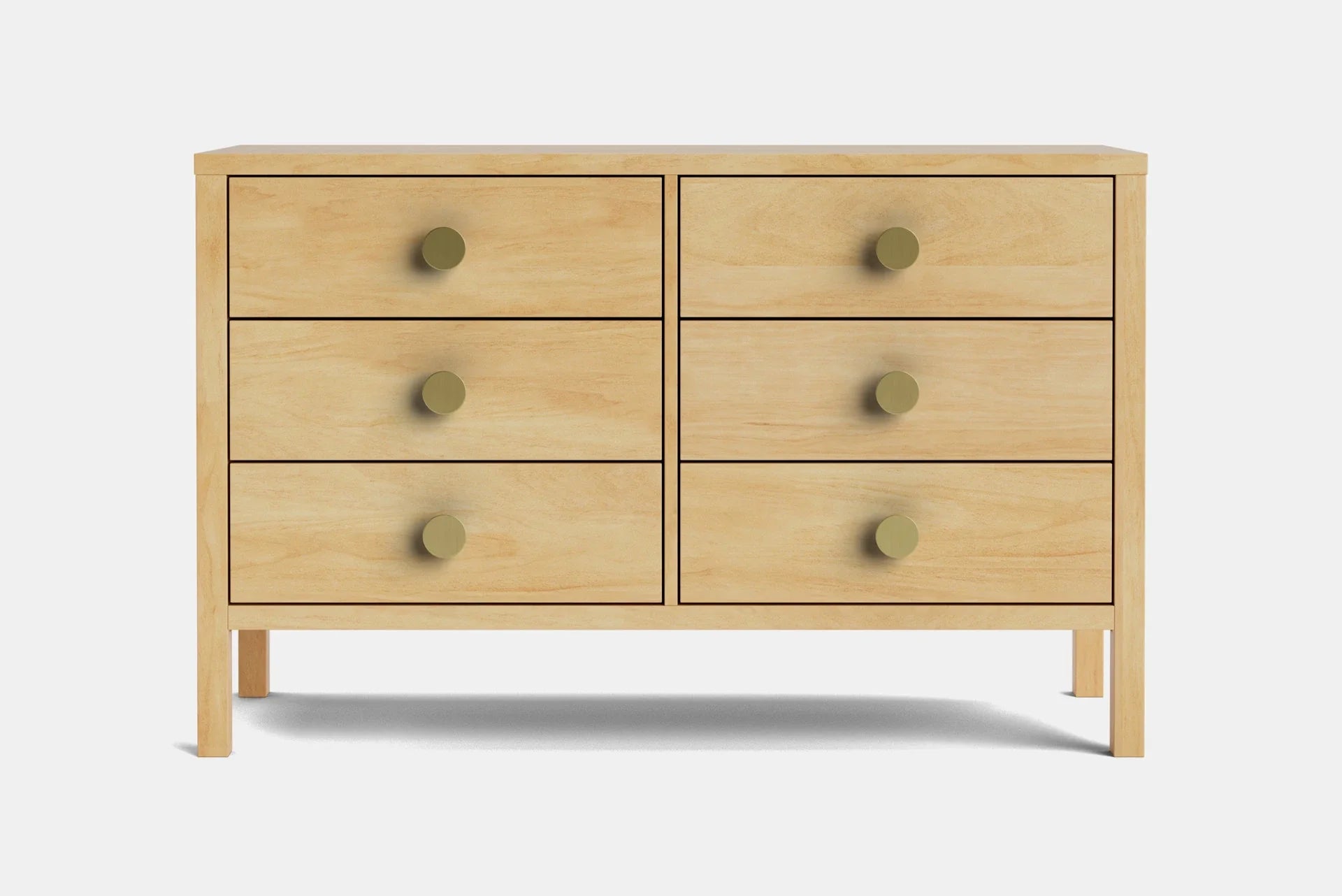 Andes 6 Drawer Lowboy - Pine