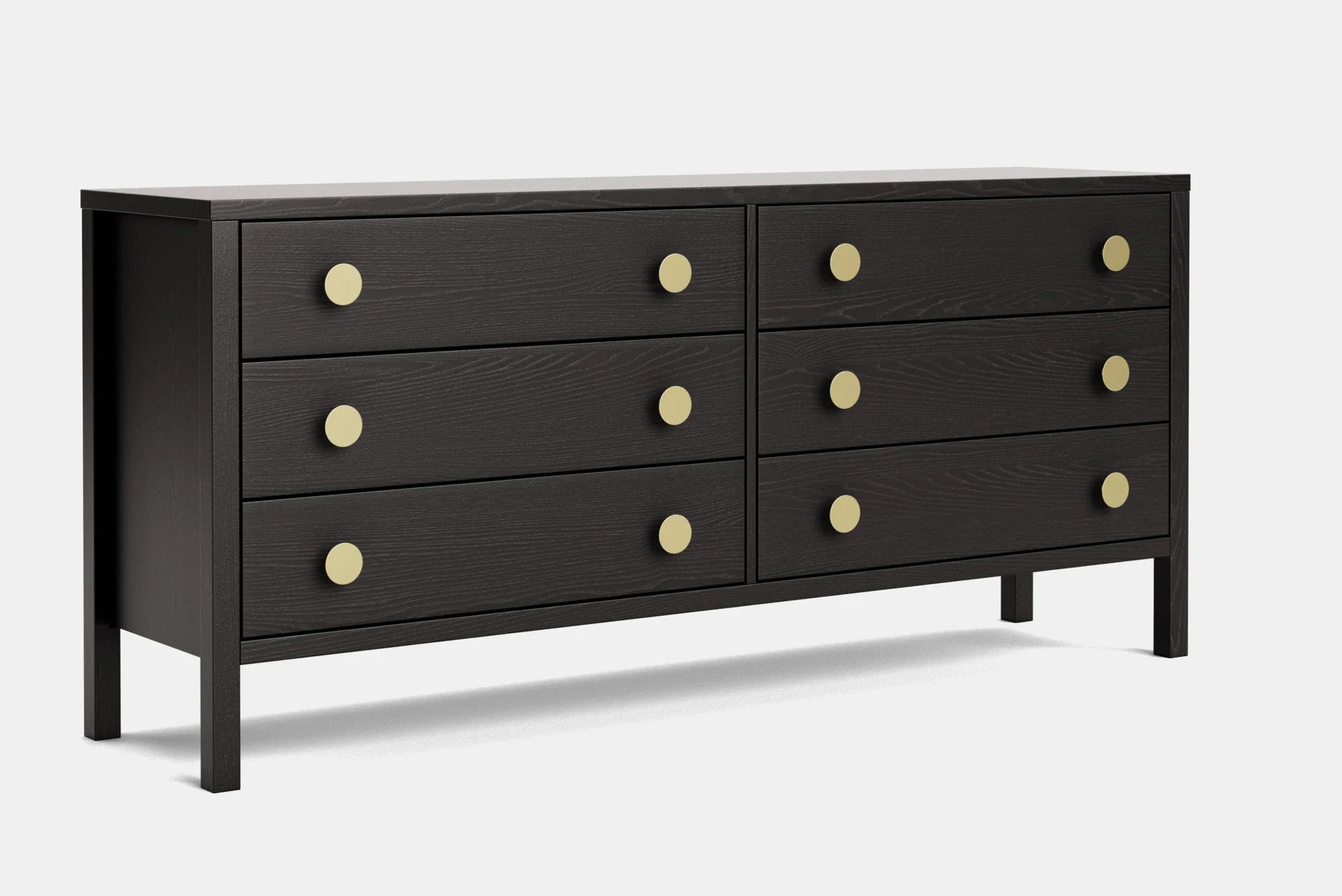 Andes 6 Drawer Wide Lowboy - Ash