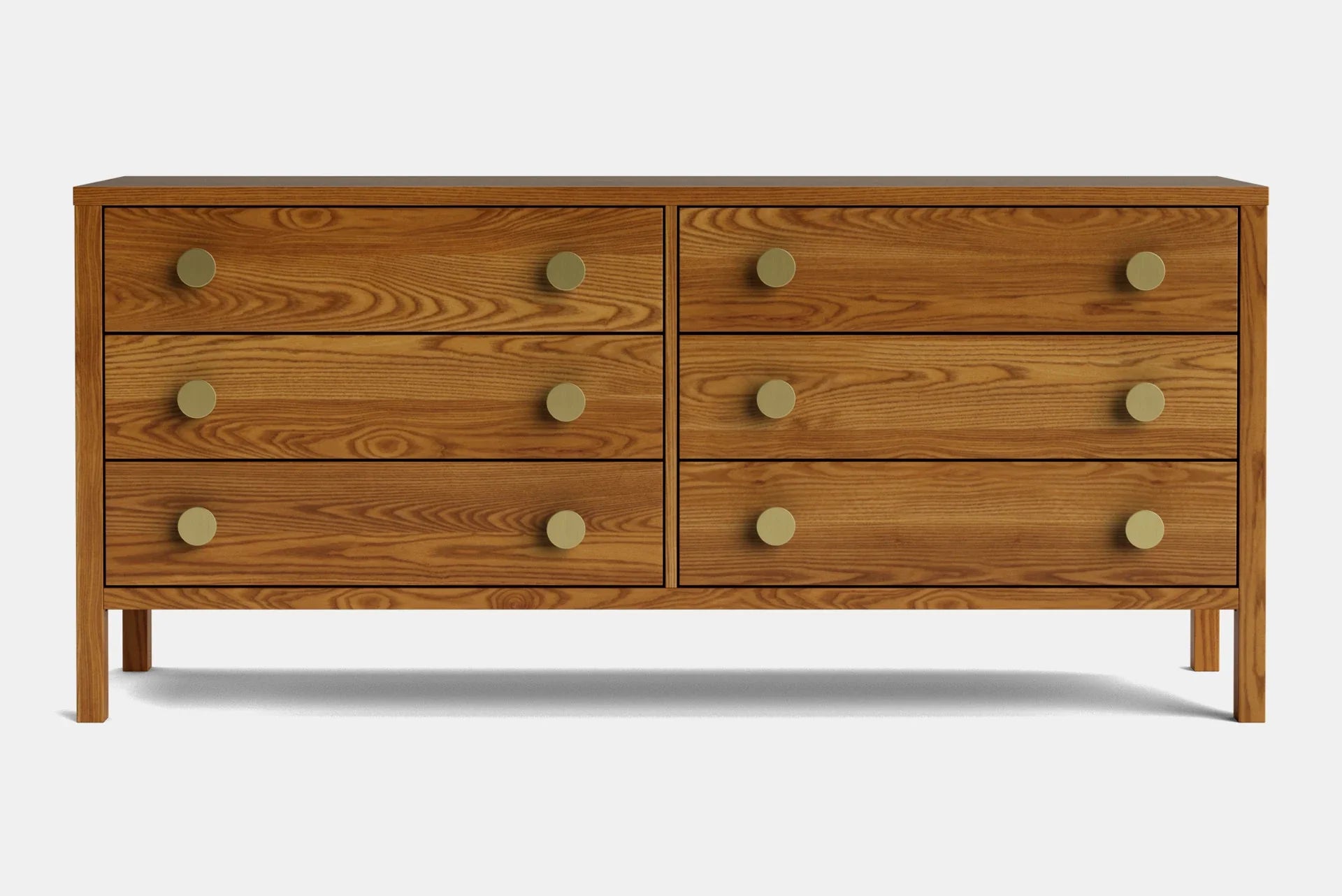 Andes 6 Drawer Wide Lowboy - Ash