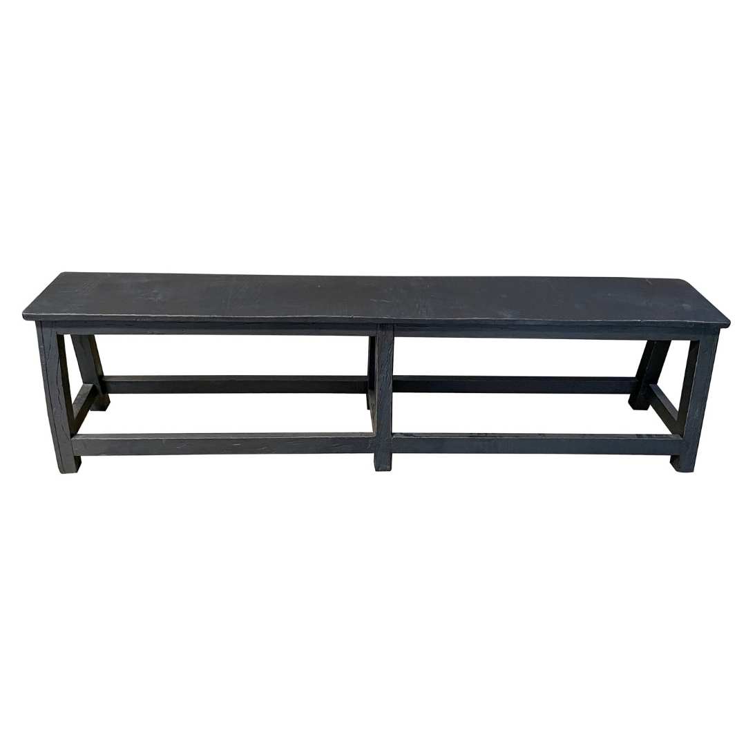 Harvest Wooden Bench - Black