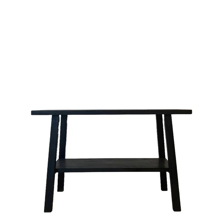 Alabaster Reclaimed Wood Console Table - Black