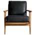 Lodge Leather Armchair - Black & Natural