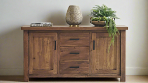 Country 2 Door 3 Drawer Buffet Table