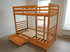 Harriet Bunk Bed with two Single Mattress - Natural