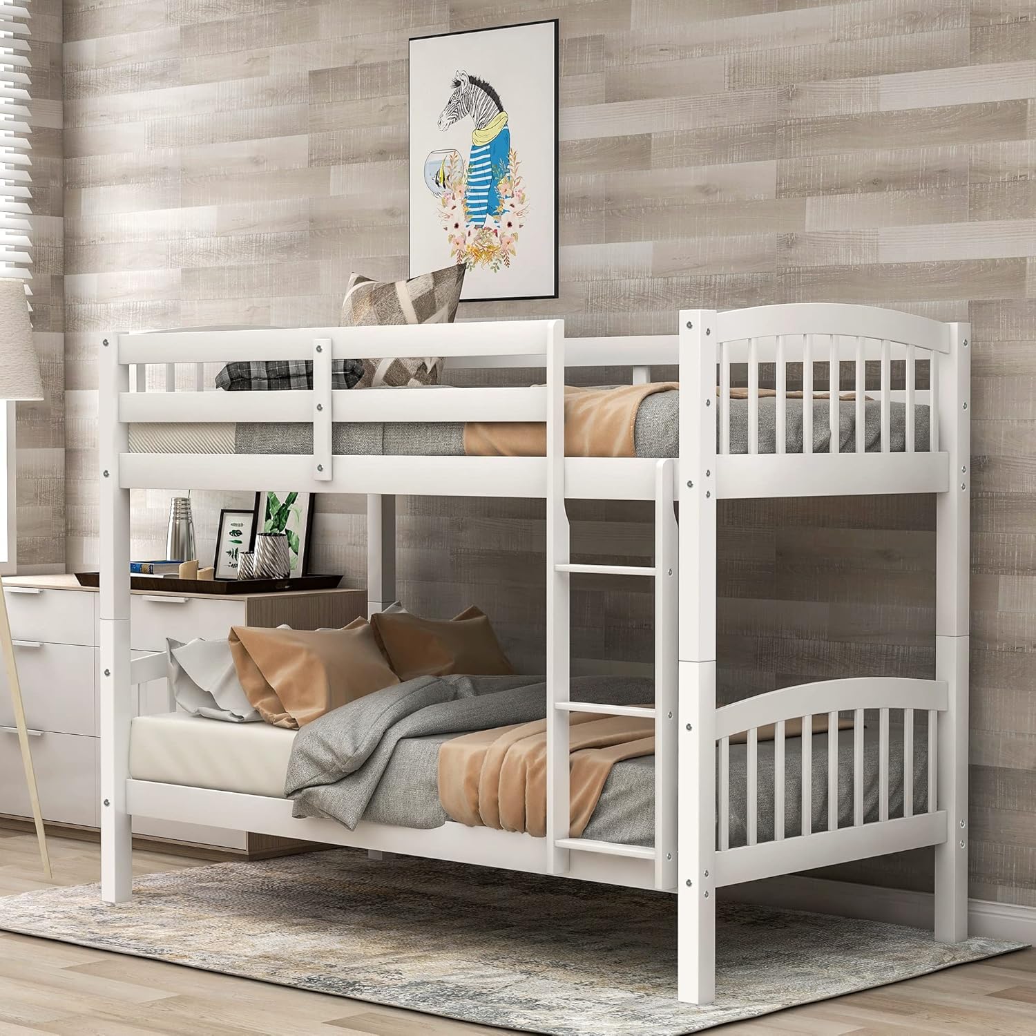 Secoli Bunk Bed with Two Single Mattress