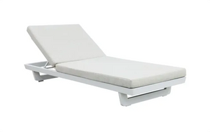 Byaal Outdoor Sun Lounger - Grey & White