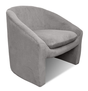 Shackelton Corduroy Occasional Chair - Grey