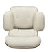 Eames Relax Swivel Chair - White Boucle