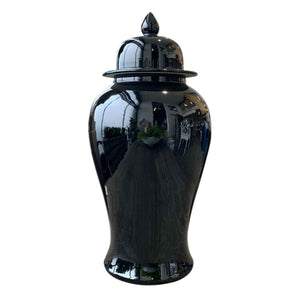 Black Ginger Jar - Large