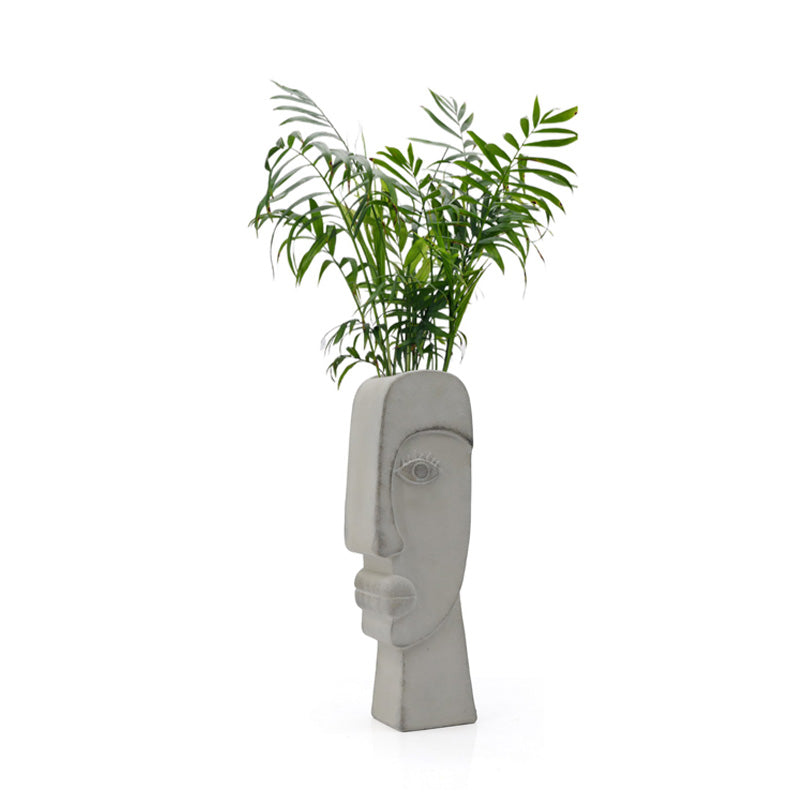 Resin Island Face Vase 38cm