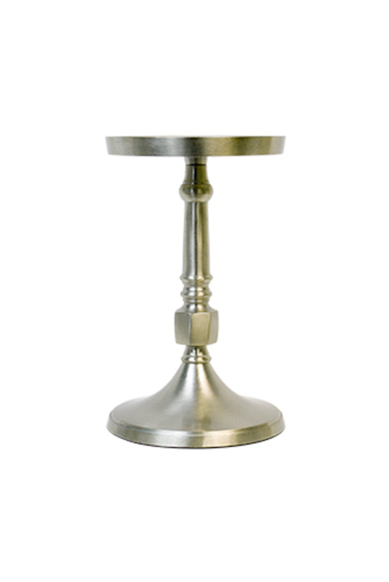 Small Aluminium Pillar Candle Holder