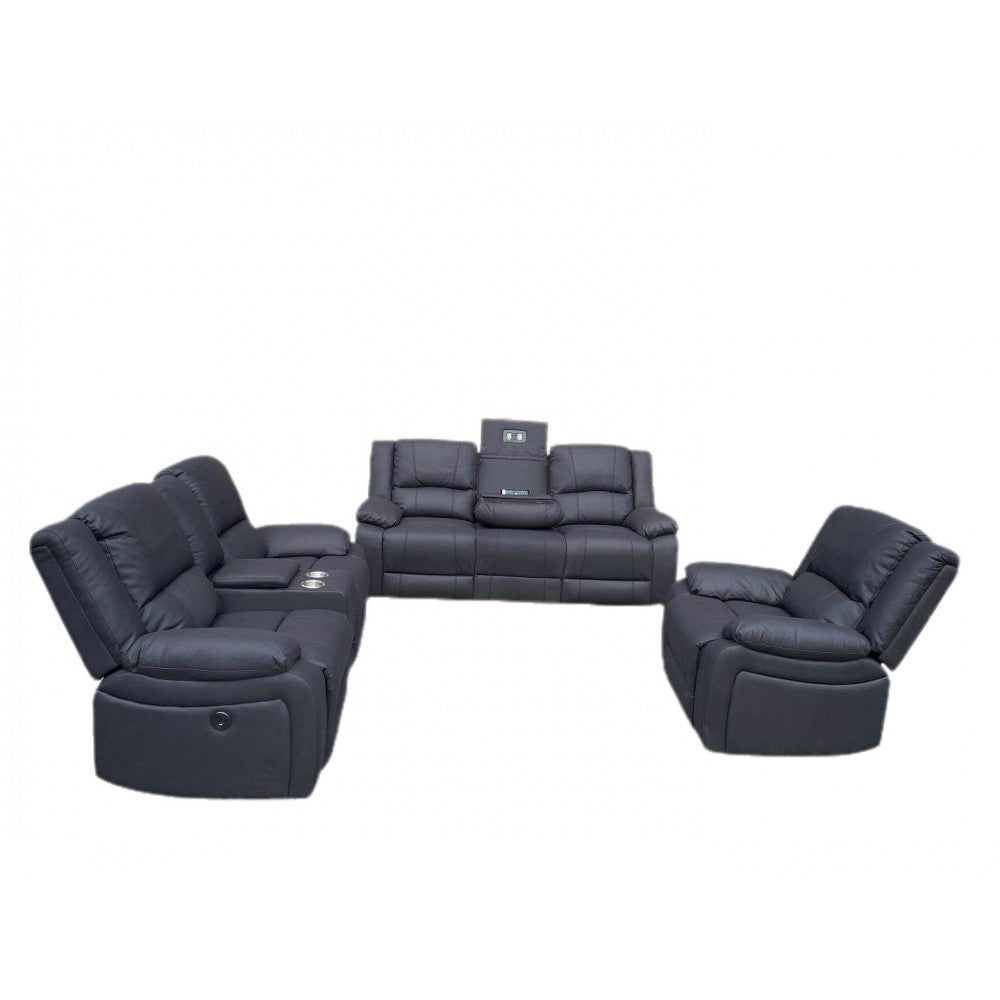 Captain Electric Recliner Lounge Suite - 3ERR + 2ER + ER