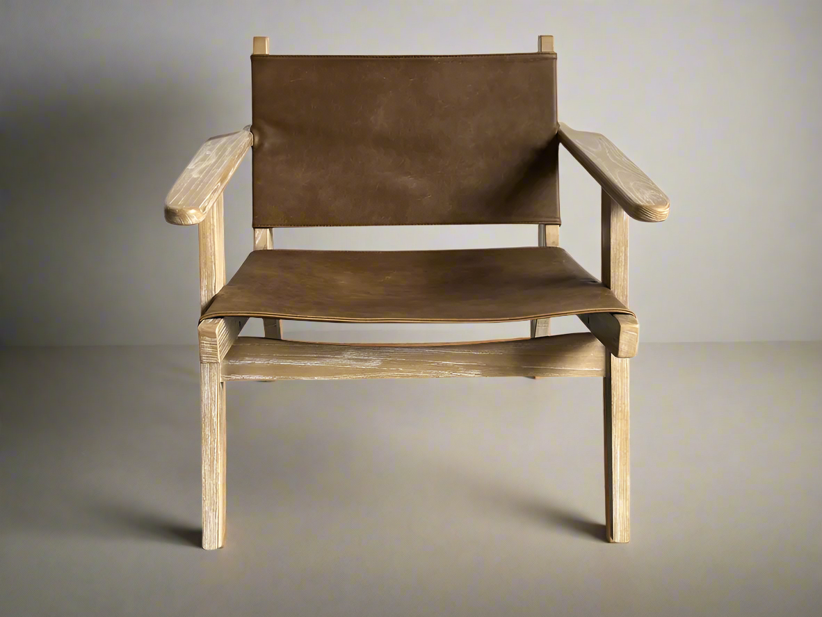 River Leather Sling Chair