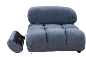 Marcel Corduroy Modular Sofa - Blue