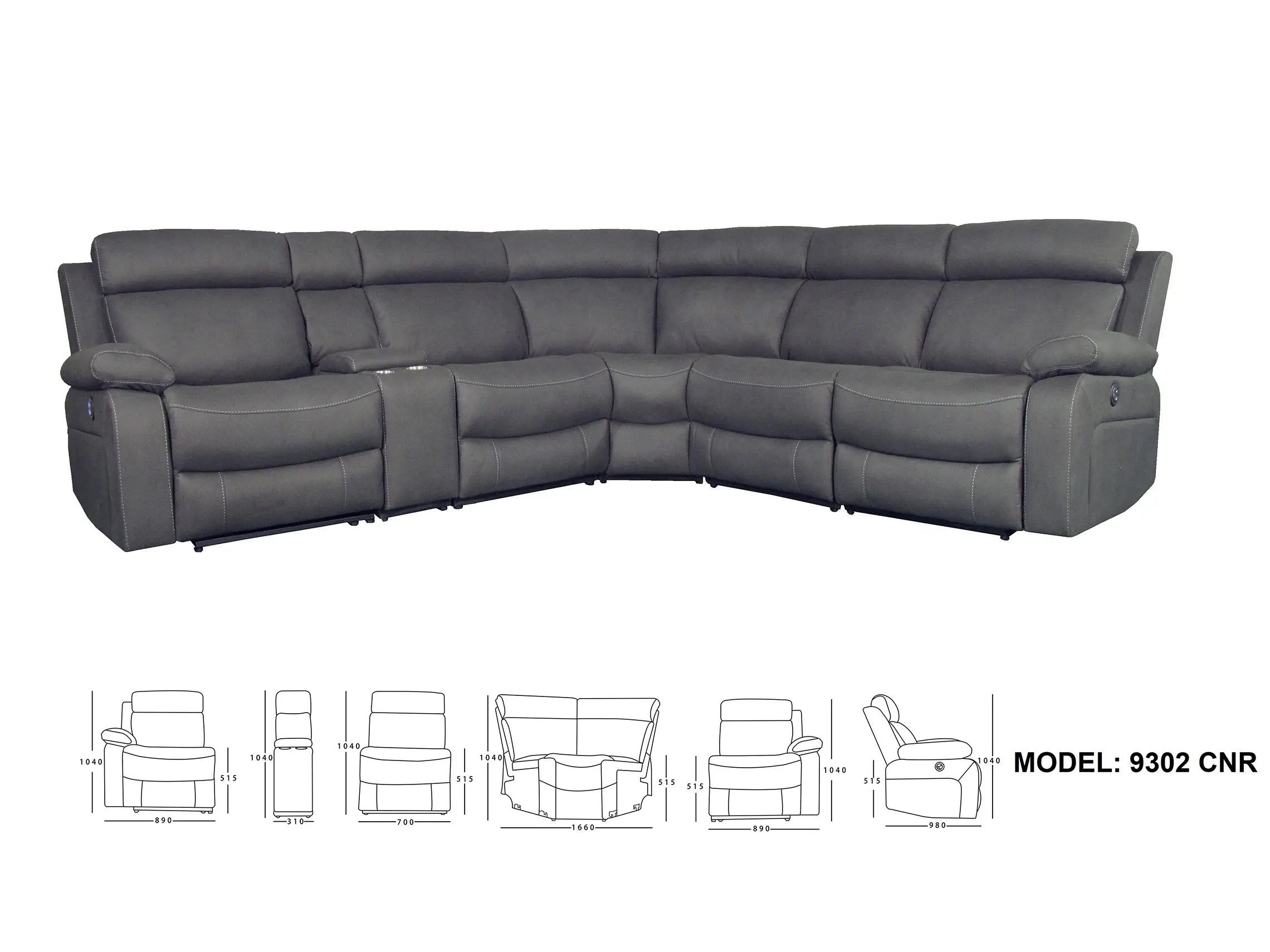 Jefferson Corner Modular Recliner