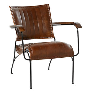 Tobago Mid Century Leather Armchair