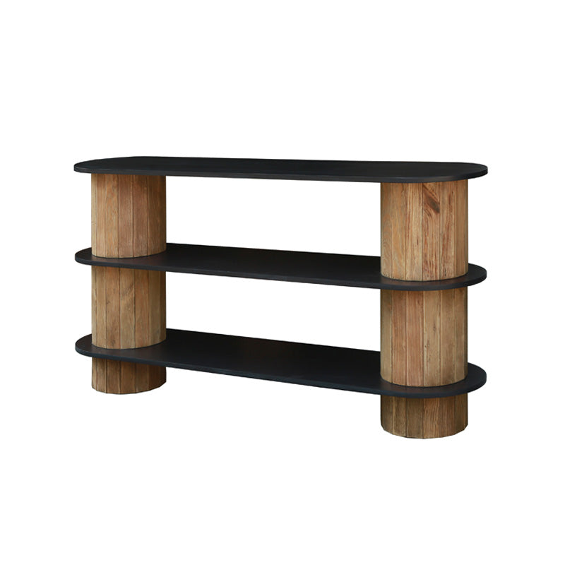 Danika Pine Oval Console Table