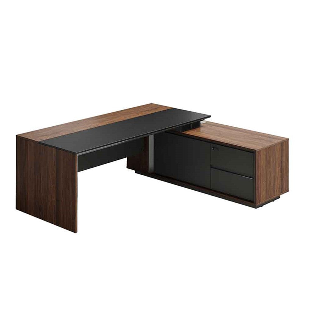 Maxim Executive Desk with Side Cabinet