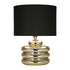 Tampico Table Lamp - Chrome + Black Shade