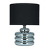 Tampico Table Lamp - Chrome + Black Shade