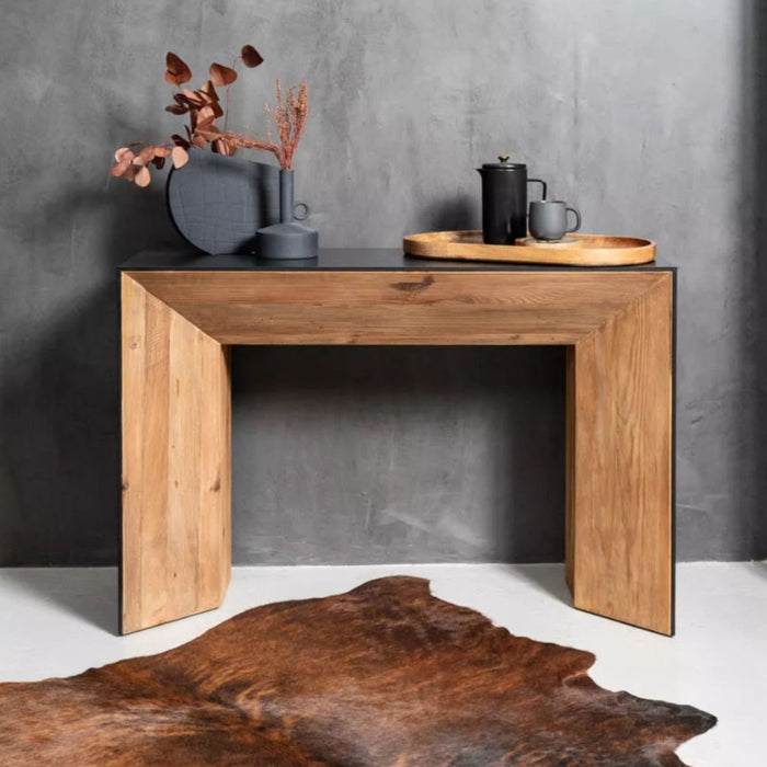 Danika Pine Tapered Console Table