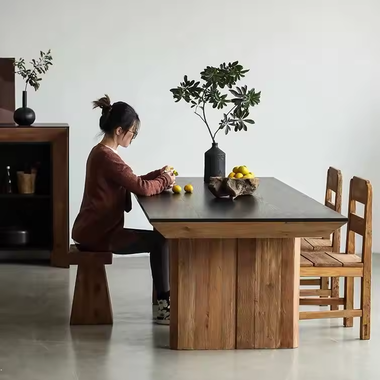 Danika Pine Tapered Dining Table 240cm