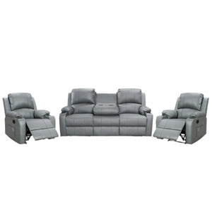 Denver Manual Recliner Lounge Suite - 3+1+1