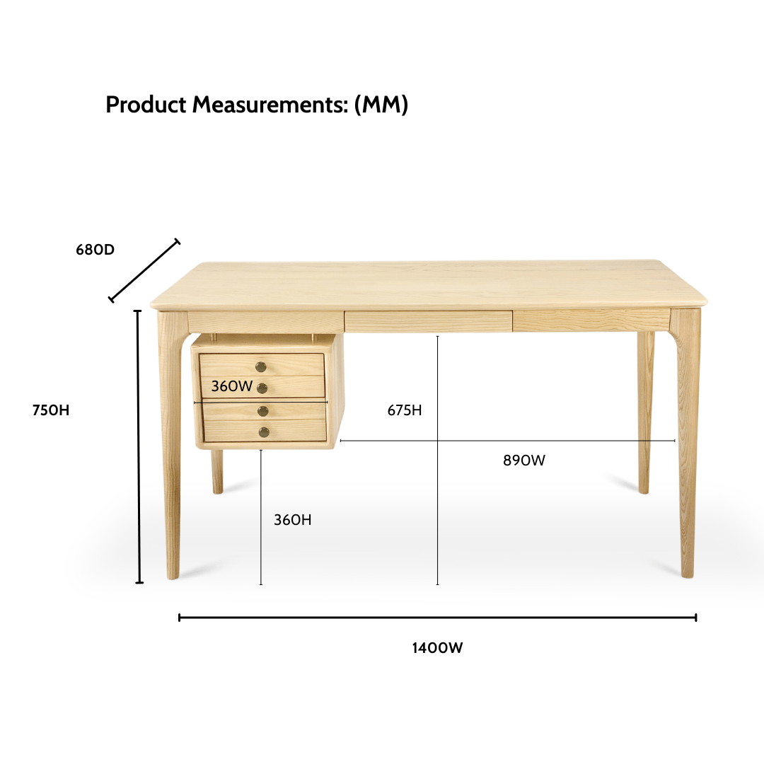 Whitman Writing Desk - Natural